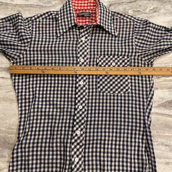 True Vintage Levi's Gentlemen's Jeans 70s Western Shirt Gingham Plaid Cowboy Med - Picture 10 of 14